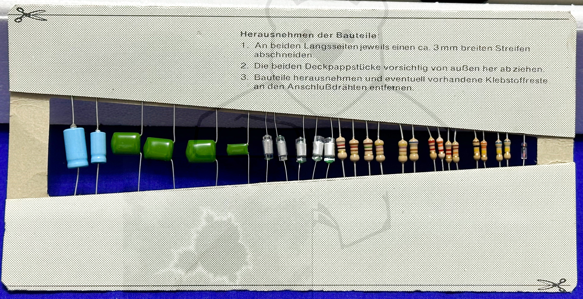 Kosmos Elektronik Labor E200 - Bauteile